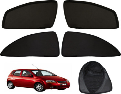 Tech Auto Side Window Sun Shade For Chevrolet Aveo U-VA(Black)