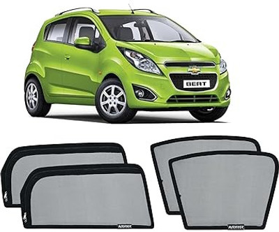 AUTOFIXER Side Window, Rear Window Sun Shade For Chevrolet Beat(Black)