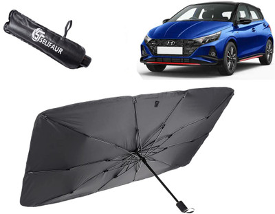 Selifaur Dashboard, Rear Window, Sun Roof, Windshield Sun Shade For Hyundai i20 Elite(Black)