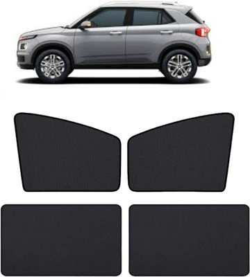 RAKRISH Rear Window, Side Window Sun Shade For Hyundai Venue(Black)