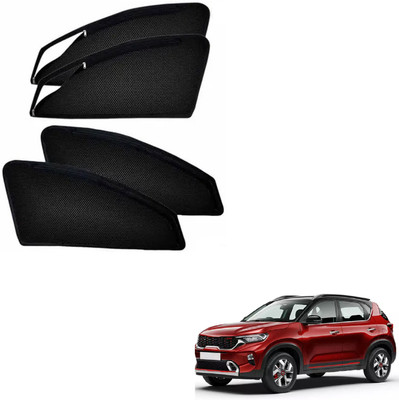 PEEPS STORE Side Window Sun Shade For Kia Sonet(Black)