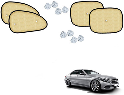 Automotive Prist Side Window Sun Shade For Mercedes Benz C200(Beige)