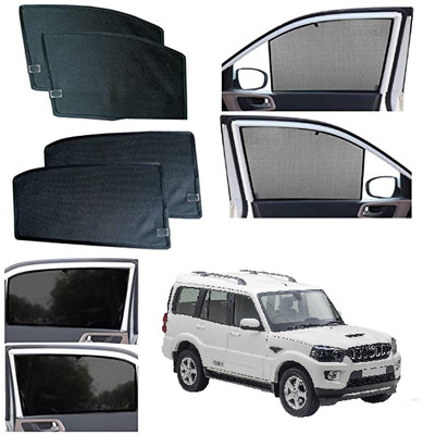 INSURE AUTOMOTIVE Side Window Sun Shade For Hyundai Santro(Black)