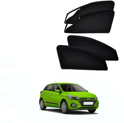 HARKRISH Side Window Sun Shade For Hyundai Elite i20(Black)