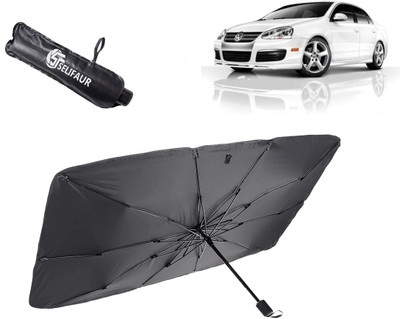 Selifaur Dashboard, Rear Window, Sun Roof, Windshield Sun Shade For Volkswagen Jetta(Black)