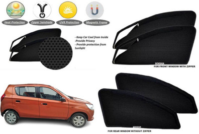 DENISIGA Rear Window, Side Window Sun Shade For Maruti Suzuki Alto 800(Black)