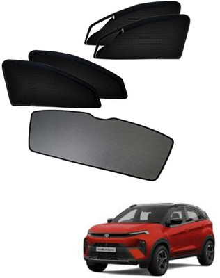 RAKRISH Rear Window, Side Window Sun Shade For Tata Nexon EV(Black)