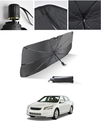 AYW Windshield Sun Shade For Honda Accord(Black, Silver)