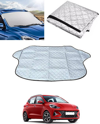 RKPSP Windshield Sun Shade For Hyundai Grand i10 NIOS(Silver)