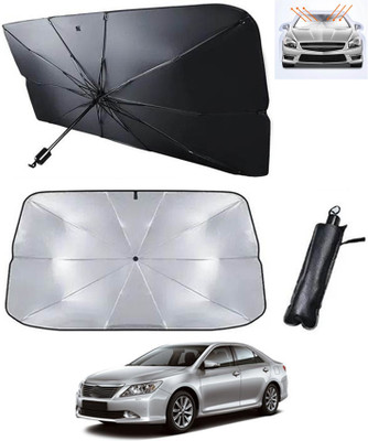 RKPSP Windshield Sun Shade For Toyota Camry(Silver, Black)