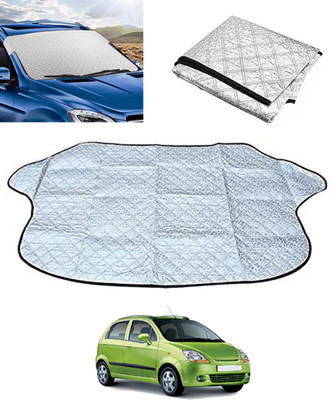 monolive Windshield Sun Shade For Chevrolet Spark(Silver)