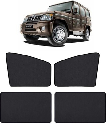 TOP VECHILE Rear Window, Side Window Sun Shade For Mahindra Bolero(Black)