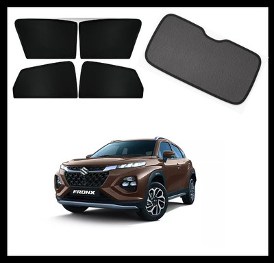 RAKRISH Rear Window, Side Window Sun Shade For Maruti Suzuki Fronx(Black)