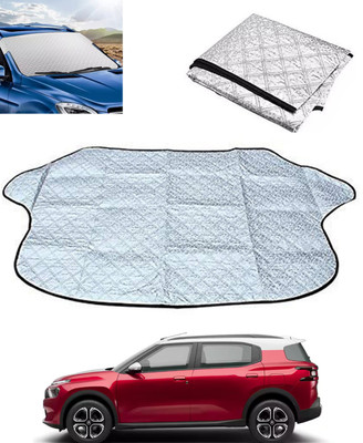 MSNP Windshield Sun Shade For Citroen Universal For Car(Silver)