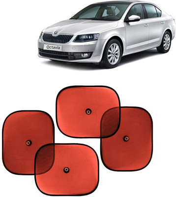 Kingsway Side Window, Rear Window, Dashboard, Sun Roof, Windshield Sun Shade For Skoda Octavia(Red)