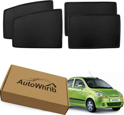 Autowhrib Side Window Sun Shade For Chevrolet Spark(Black)