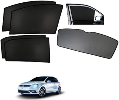 AuTO ADDiCT Side Window, Rear Window Sun Shade For Volkswagen Polo GT(Black)