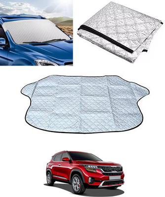 RKPSP Windshield Sun Shade For Kia Sonet(Silver)