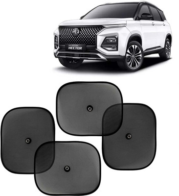 Kingsway Side Window, Rear Window, Windshield Sun Shade For MG Hector(Black)