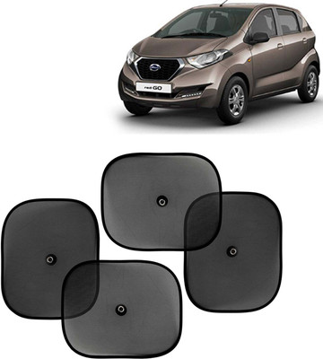 Kingsway Side Window, Rear Window, Windshield Sun Shade For Datsun Redi GO(Black)