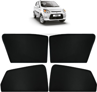 RAKRISH Rear Window, Side Window Sun Shade For Maruti Suzuki Alto 800(Black)