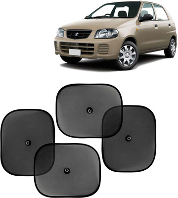 Kingsway Side Window, Rear Window, Windshield Sun Shade For Maruti Suzuki Alto(Black)