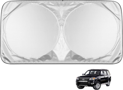 MOCKHE Windshield Sun Shade For Ford Endeavour(Silver)