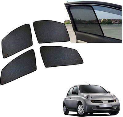 PEEPS STORE Side Window Sun Shade For Nissan Micra(Black)