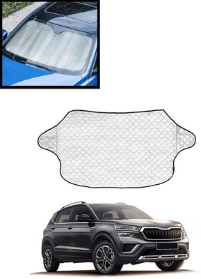 AYW Windshield Sun Shade For Skoda Kushaq(Silver)
