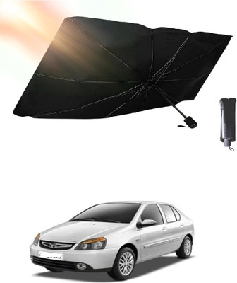 ROSHNEER ENTERPRISES Windshield Sun Shade For Tata Indigo CS(Black, Silver)
