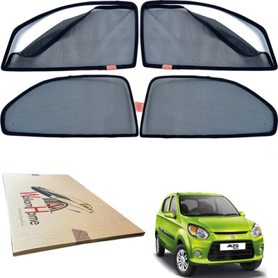 WolkomHome Side Window Sun Shade For Maruti Suzuki Alto 800(Black)