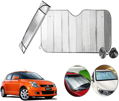 AUTO PEARL Dashboard, Windshield Sun Shade For Maruti Suzuki Swift(Silver)