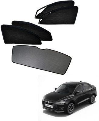 Top Vechile Rear Window, Side Window Sun Shade For Maruti Suzuki Swift Dzire(Black)