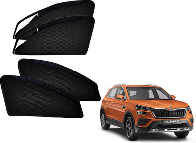 PEEPS STORE Rear Window, Side Window Sun Shade For Skoda(Black)