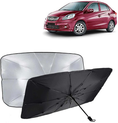 Kingsway Dashboard, Windshield Sun Shade For Honda Amaze(Black, Silver)