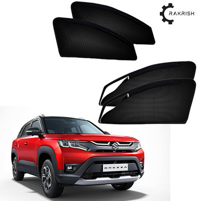 SHANKARAI Rear Window, Side Window Sun Shade For Maruti Suzuki Vitara Brezza(Black)