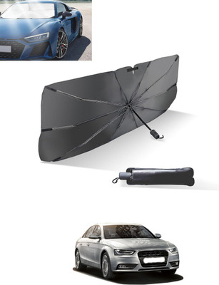 MATIES Windshield Sun Shade For Audi S4(Black, Silver)
