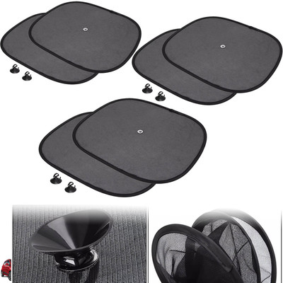 DvineAutoFashionZ Side Window Sun Shade For Hyundai Grand i10, Universal For Car(Black)