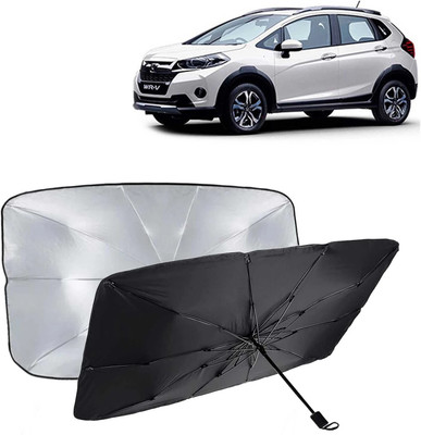 Kingsway Dashboard, Windshield Sun Shade For Honda WRV(Black, Silver)