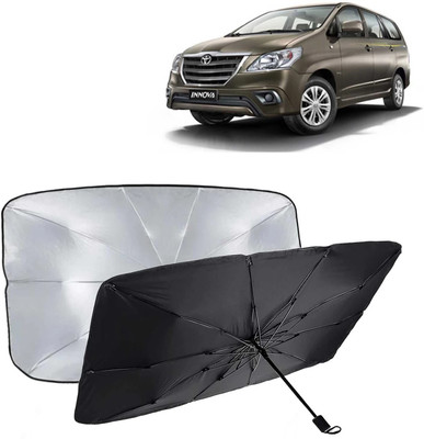 Kingsway Dashboard, Windshield Sun Shade For Toyota Innova(Black, Silver)