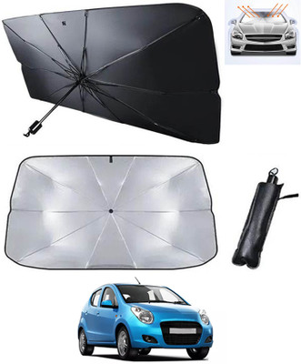MATIES Windshield Sun Shade For Maruti Suzuki A-Star(Silver)