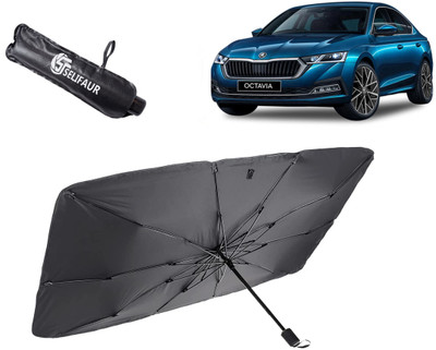 Selifaur Dashboard, Rear Window, Sun Roof, Windshield Sun Shade For Skoda Octavia(Black)