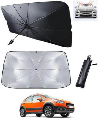 MATIES Windshield Sun Shade For Fiat Avventura(Silver, Black)