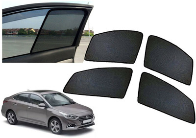 AUTO PEARL Side Window Sun Shade For Hyundai Verna(Black)
