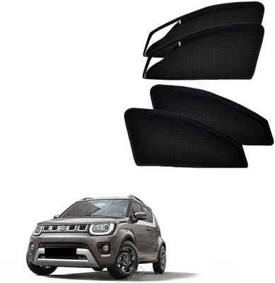 HARKRISH Side Window Sun Shade For Maruti Suzuki Ignis(Black)
