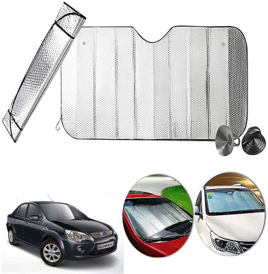 AUTO PEARL Dashboard, Windshield Sun Shade For Ford Fiesta(Silver)