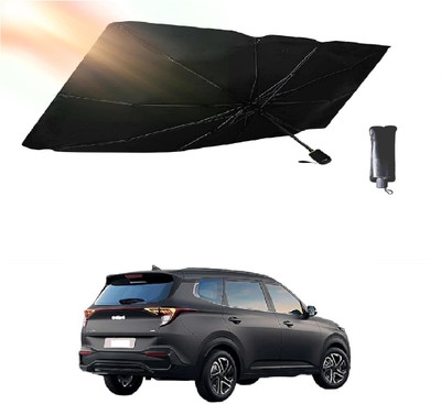 ROSHNEER ENTERPRISES Windshield Sun Shade For Kia Carens(Black, Silver)