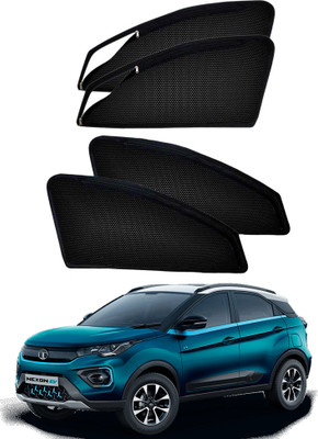 PEEPS STORE Side Window Sun Shade For Tata Nexon EV(Black)