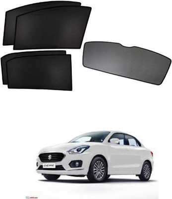 RAKRISH Rear Window, Side Window Sun Shade For Maruti Suzuki New Dzire(Black)