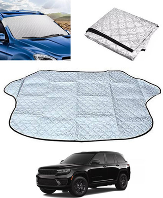 monolive Windshield Sun Shade For Jeep Universal For Car(Silver)